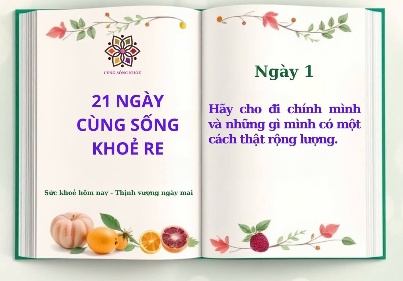 Ngày 1: Hành trình 21 Ngày Cùng Sống Khoẻ Re