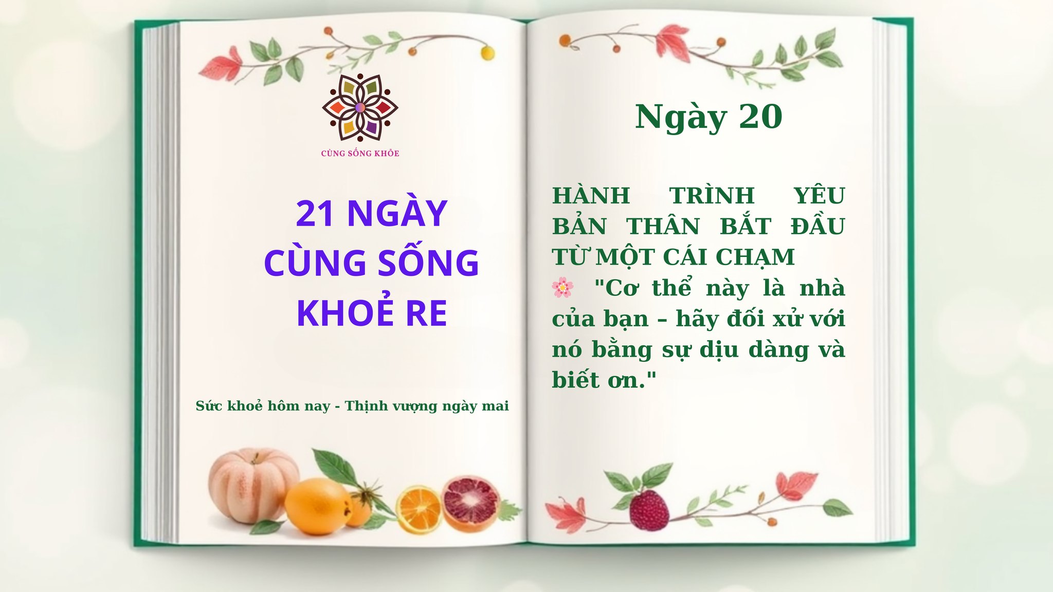 Ngày 20: Hành Trình 21 Ngày Cùng Sống Khoẻ Re