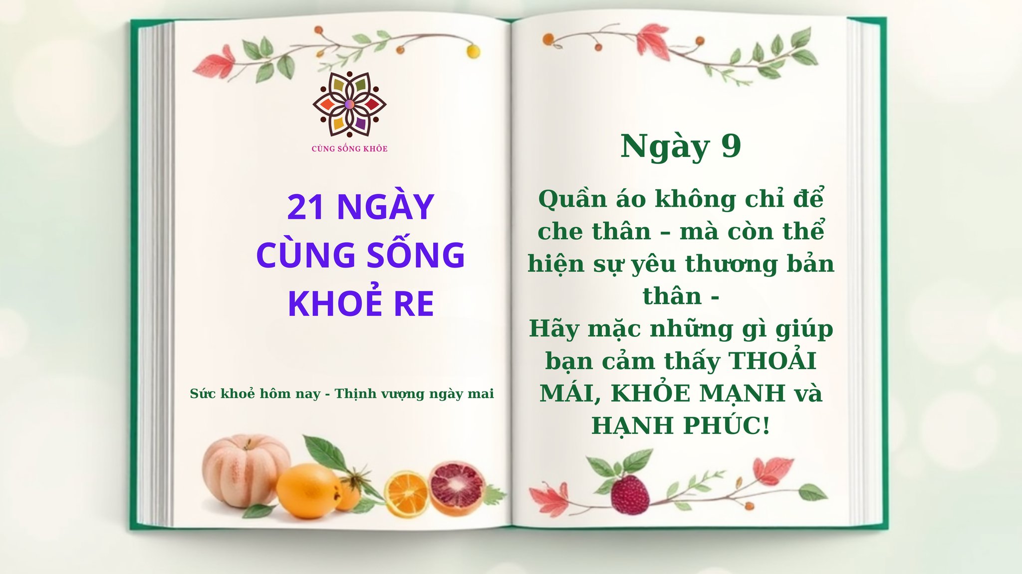 Ngày 9: Hành Trình 21 Ngày cùng Sống Khoẻ Re